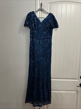 Alex Evenings | Dresses | Alex Evenings Platinum Embroidered Gown | Poshmark